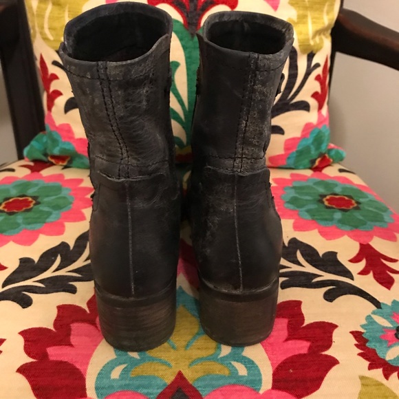 Diba Black Rugged Ankle Boot - Picture 4 of 5